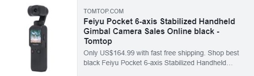 Feiyu Pocket 6-axis Stabilized Handheld Gimbal Camera 120 ° Ultra-Wide Angle Lens 4K / 60fps Video Record Touchscreen Preço: $ 164,99 Entregue por Duty Free Shipping